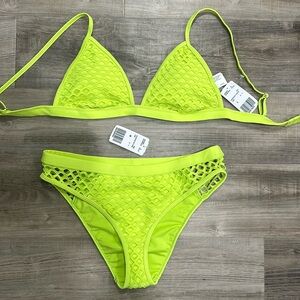 Forever 21 bikini (highlighter yellow)